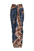 De La Falaise Cotton Silk Sarong / Blue Horse Reins
